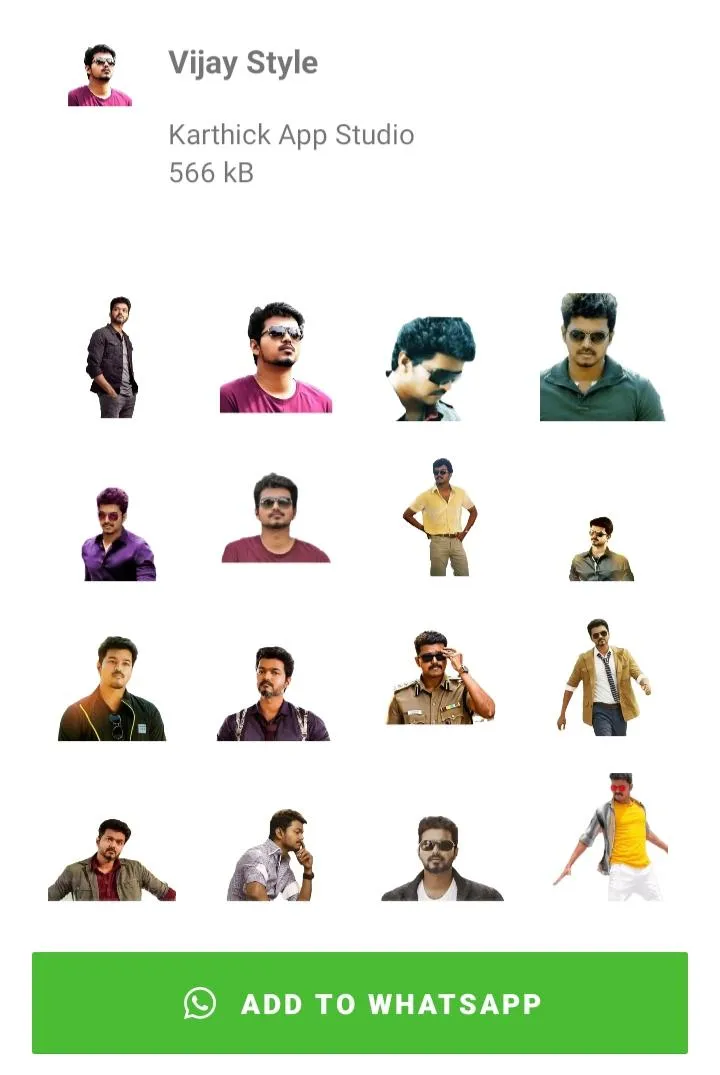 Thalapathy Vijay Stickers | Indus Appstore | Screenshot