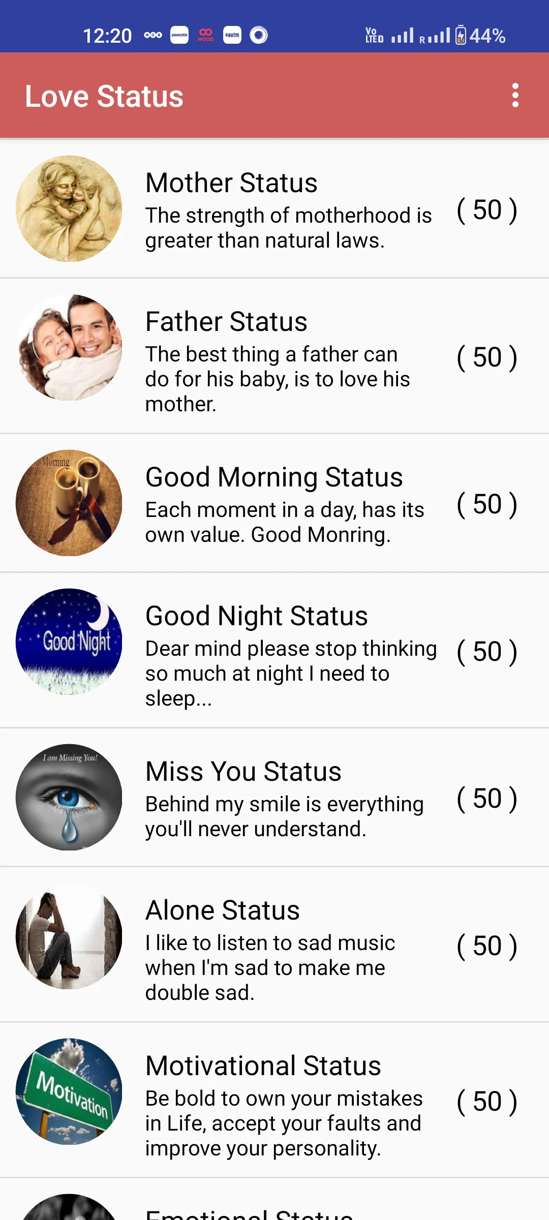 Love Status | Indus Appstore | Screenshot