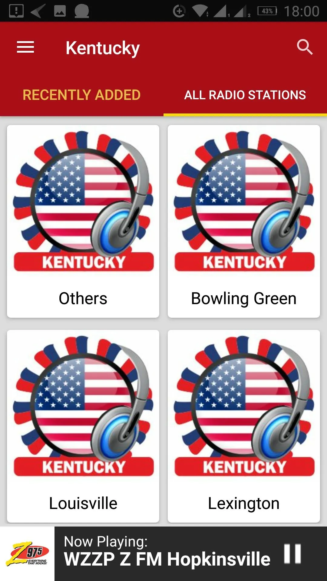 Kentucky Radio Stations - USA | Indus Appstore | Screenshot