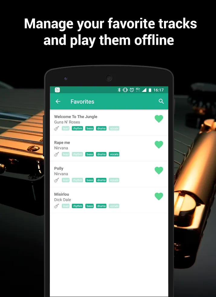 Backing tracks and tabs | Indus Appstore | Screenshot