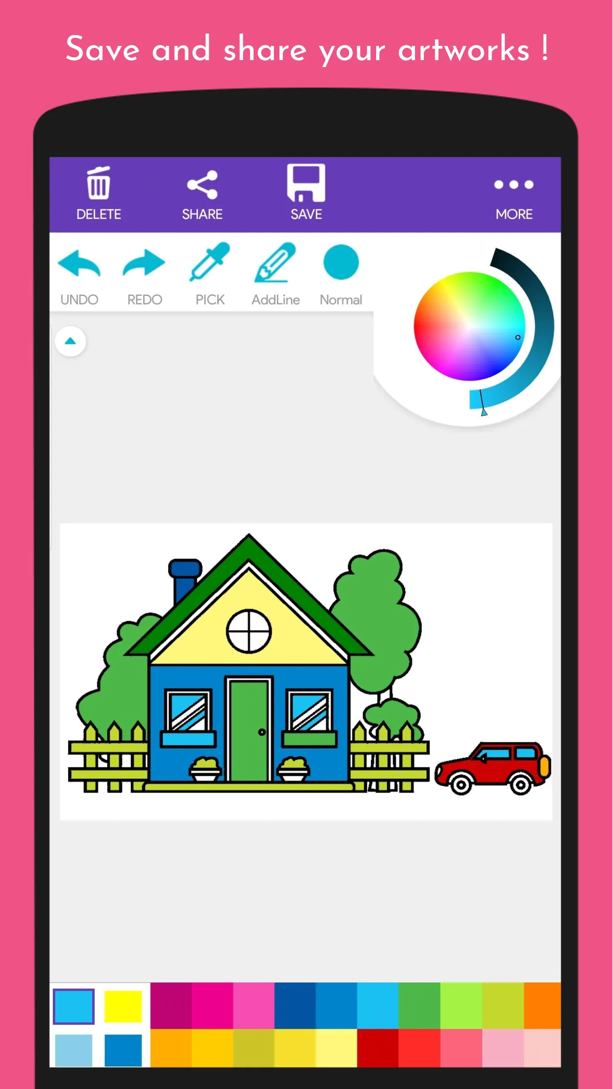 ColorFun: House Coloring Book | Indus Appstore | Screenshot