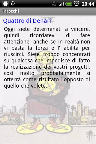 Tarocchi - Carta del Giorno | Indus Appstore | Screenshot