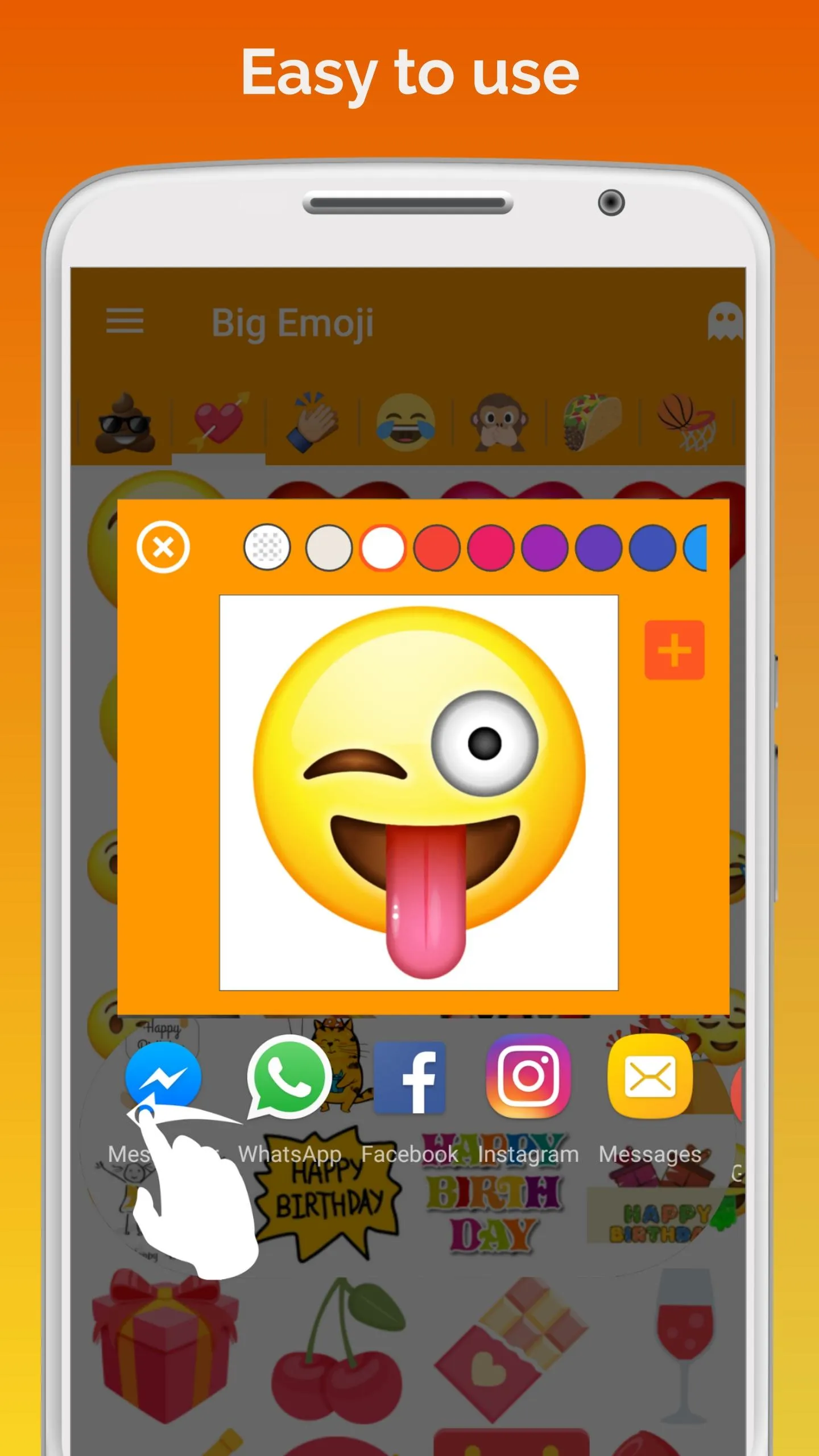 Big Emoji sticker for WhatsApp | Indus Appstore | Screenshot