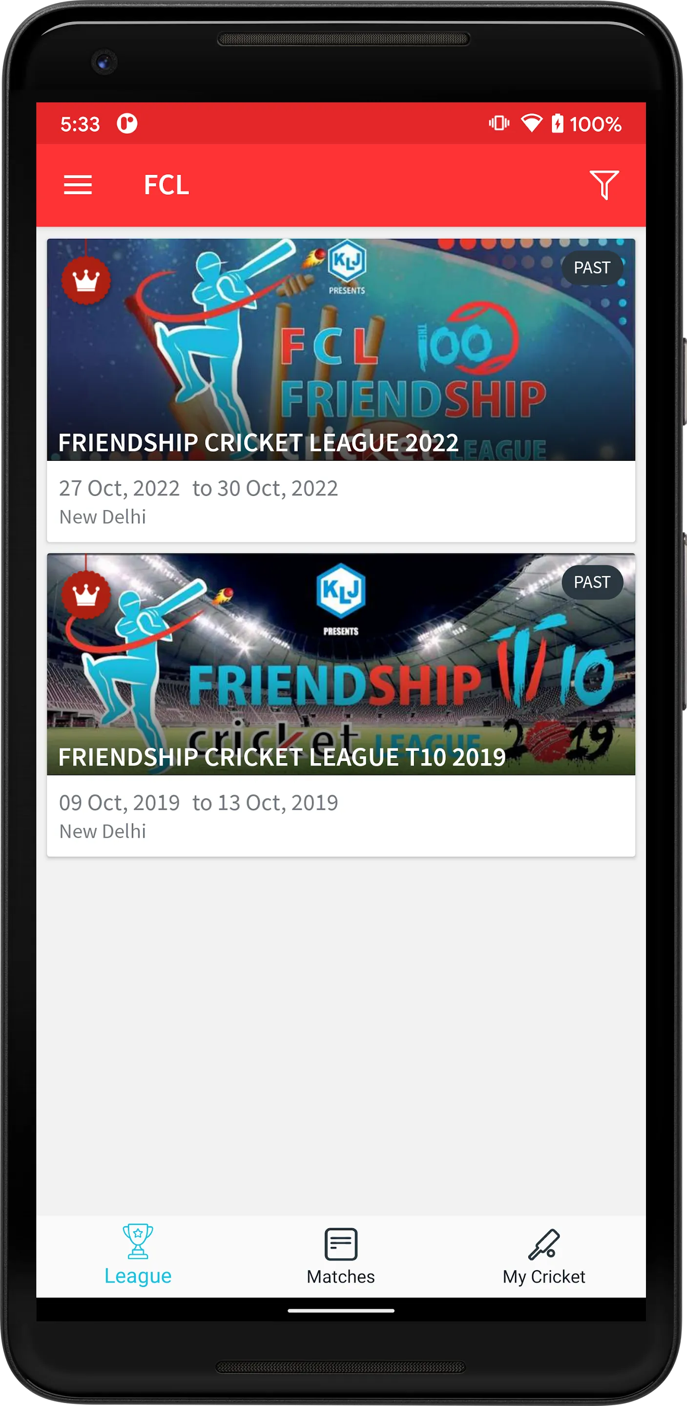 FCL- Friendship Cricket League | Indus Appstore | Screenshot