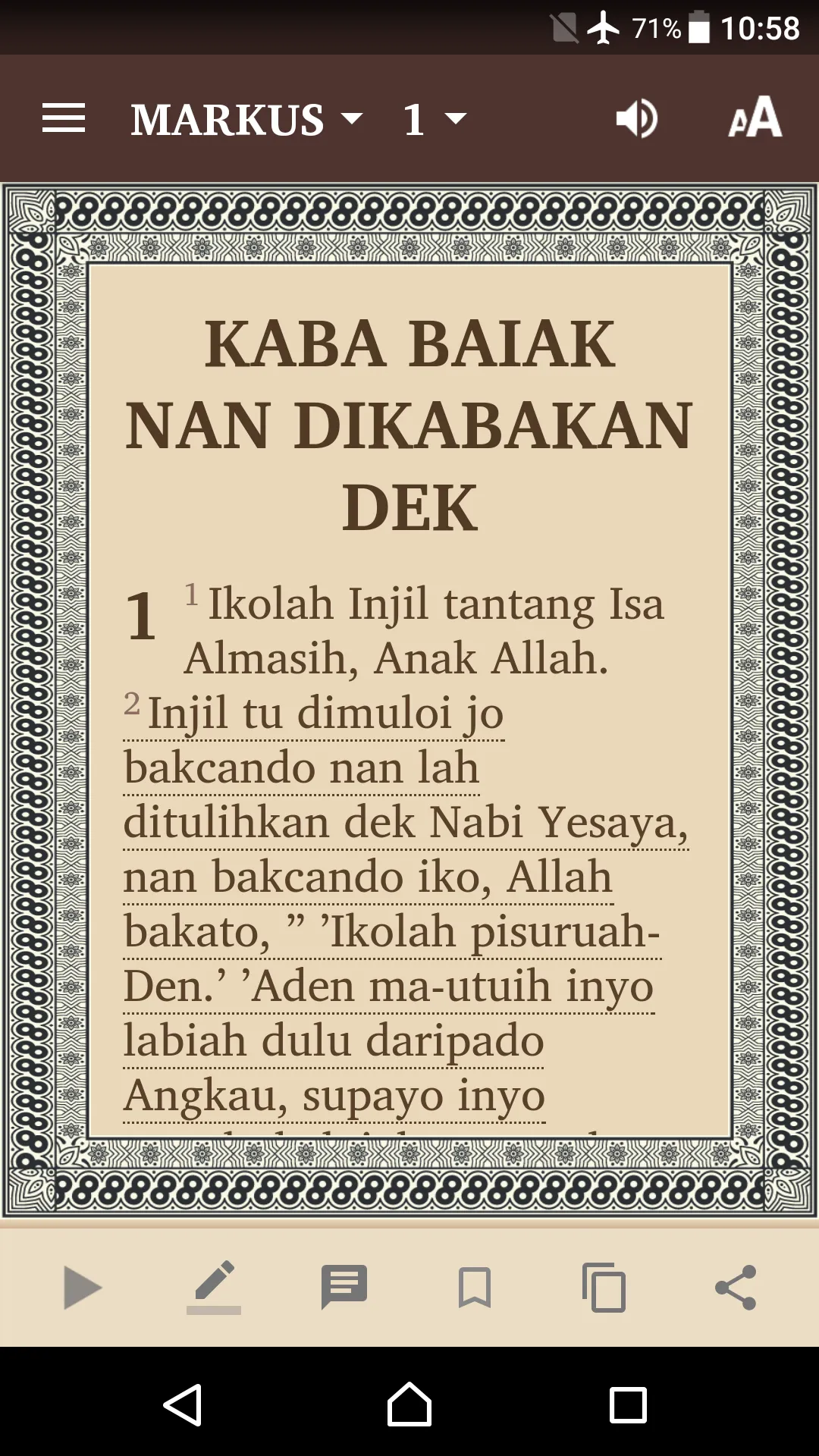 Minangkabau Bible | Indus Appstore | Screenshot