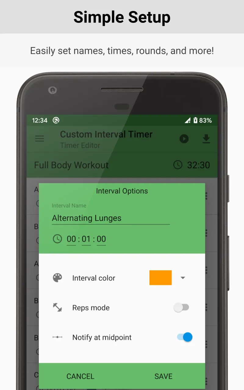 Custom Interval Timer: Workout | Indus Appstore | Screenshot