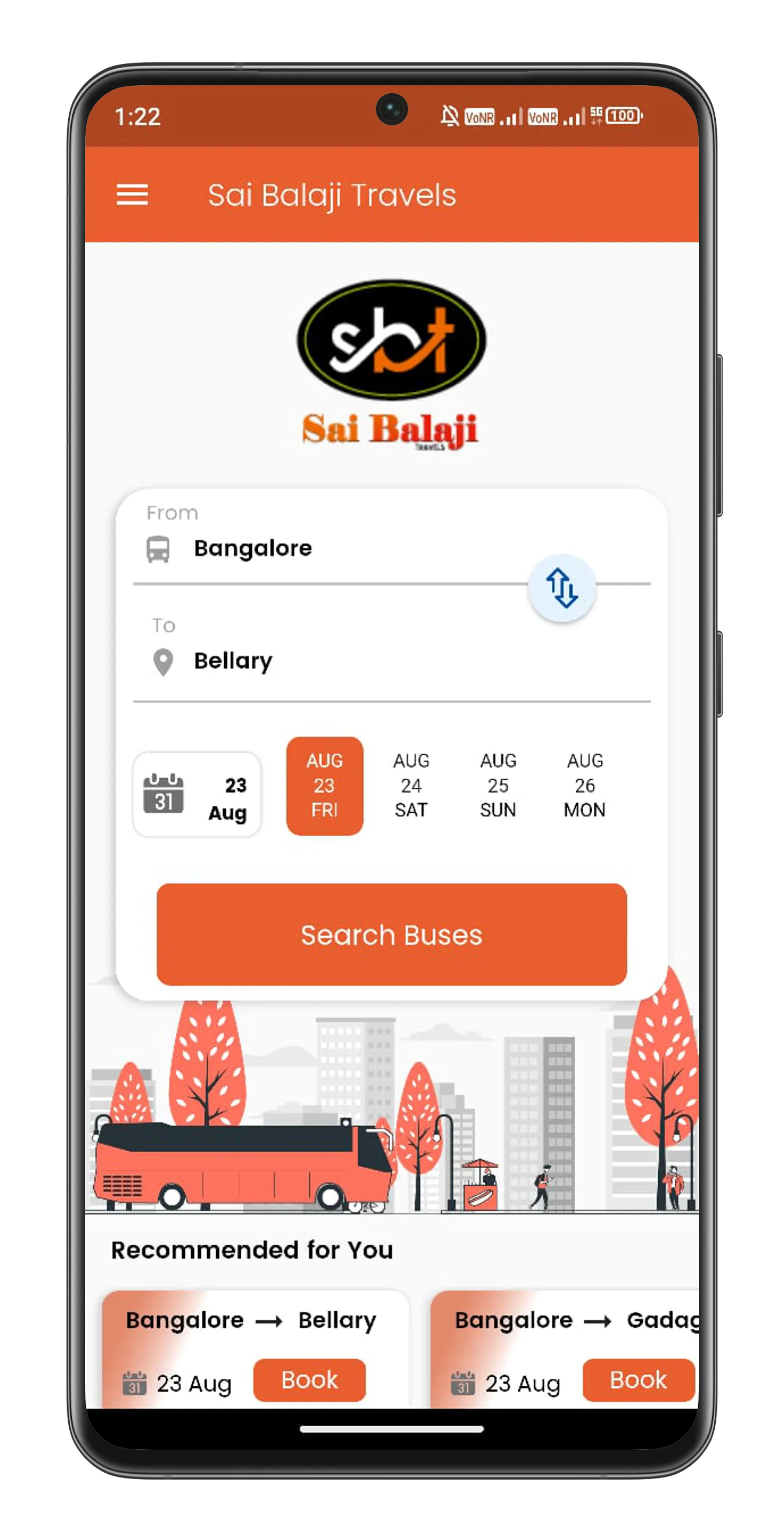 Sai Balaji Travels | Indus Appstore | Screenshot