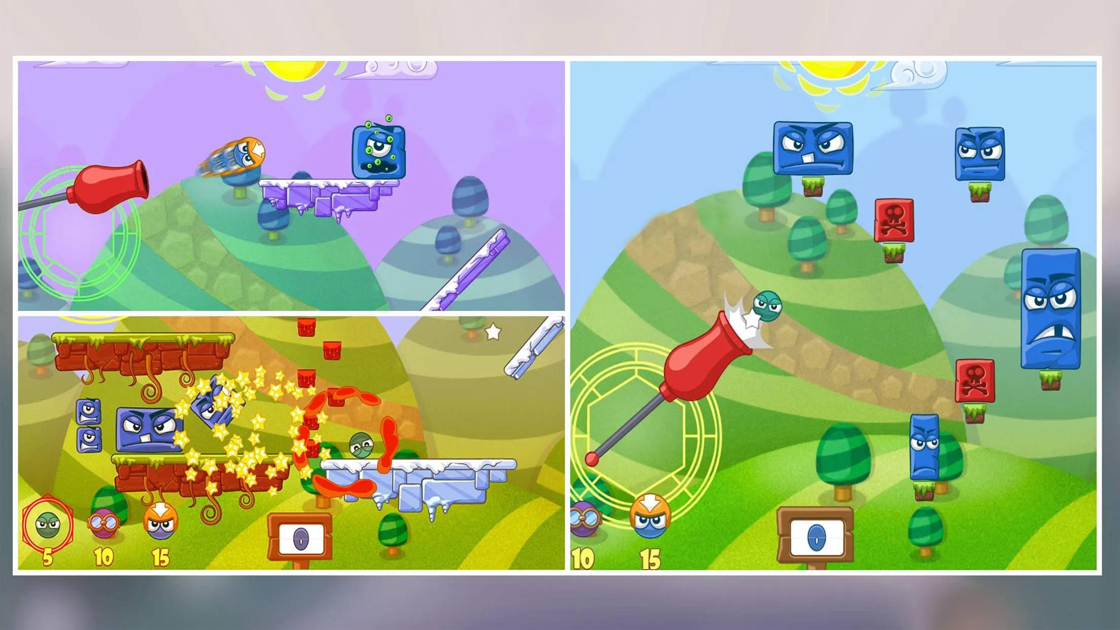 Big Blocks Battle: Slingshot | Indus Appstore | Screenshot