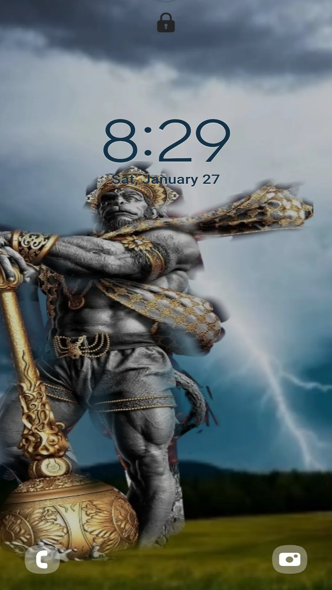 Hanuman Lock Screen | Indus Appstore | Screenshot