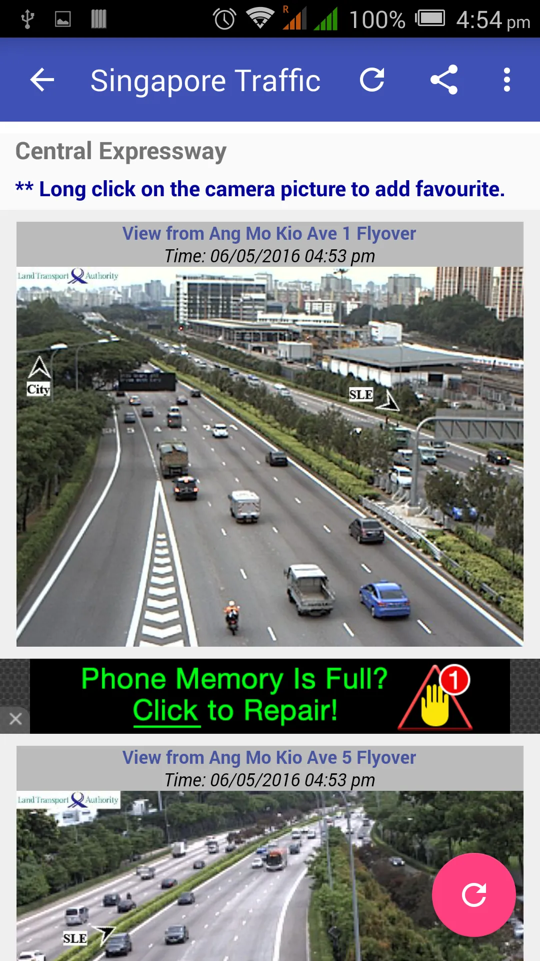 Singapore Traffic Cam | Indus Appstore | Screenshot