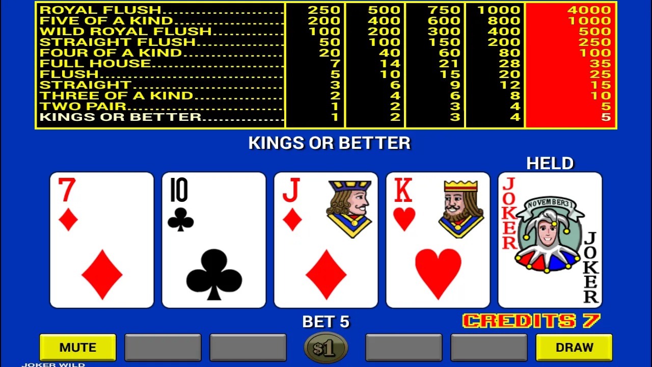 Video Poker | Indus Appstore | Screenshot