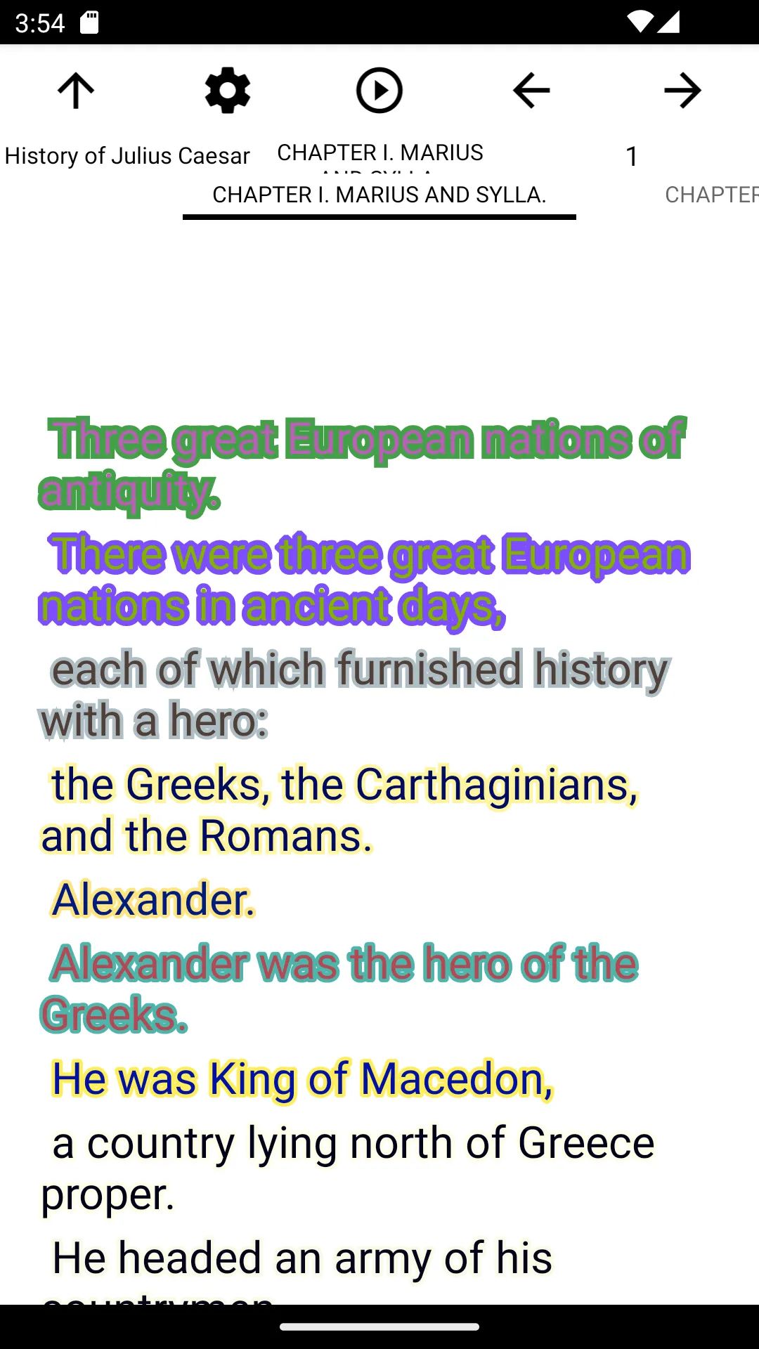 zBook: History of Caesar | Indus Appstore | Screenshot