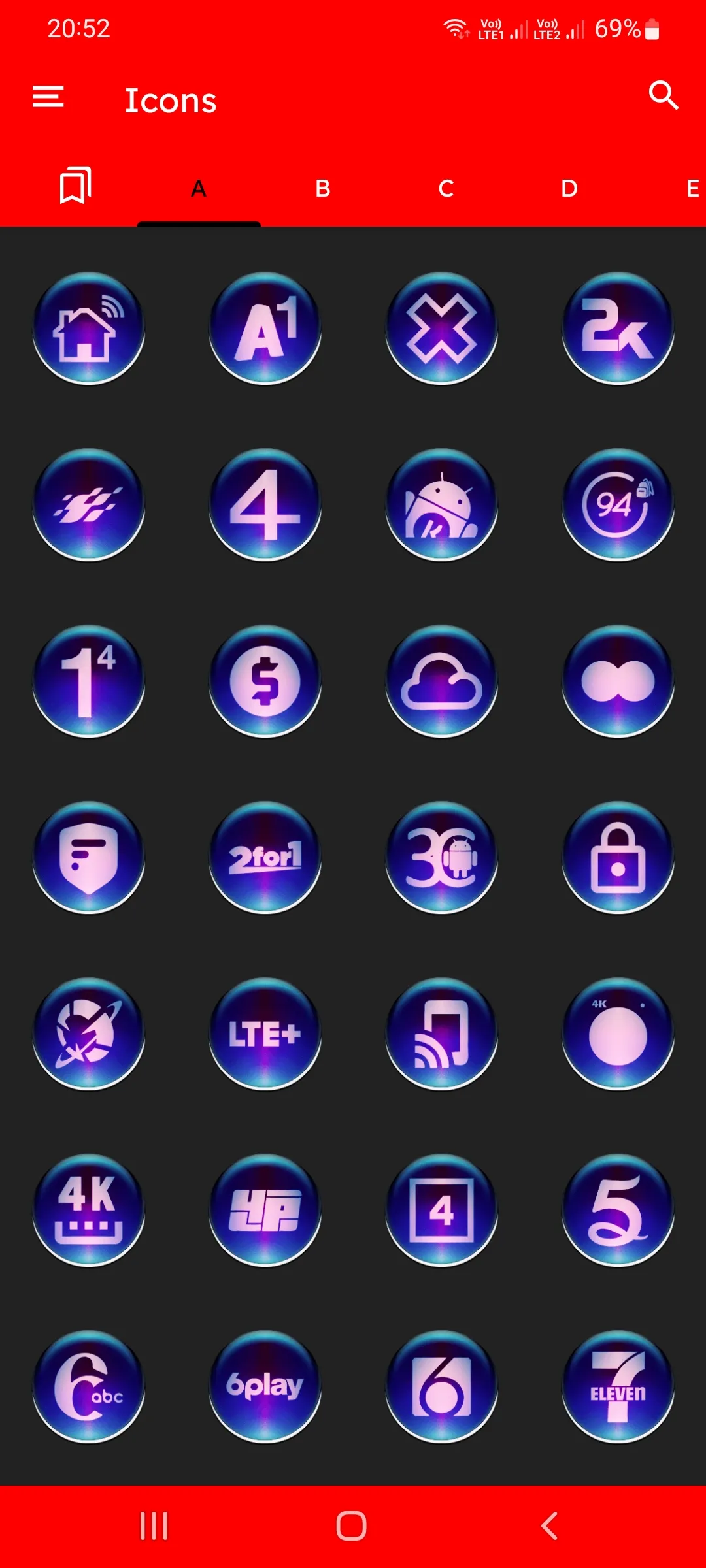 Black Pixl Glass Icon Pack | Indus Appstore | Screenshot