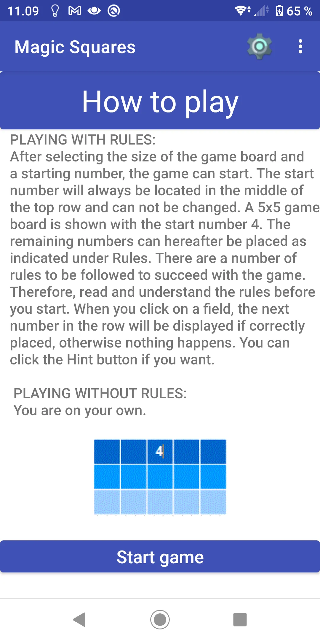 Magic Squares | Indus Appstore | Screenshot