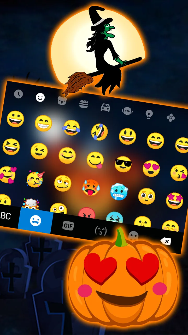 Halloween Pumpkins Keyboard Ba | Indus Appstore | Screenshot