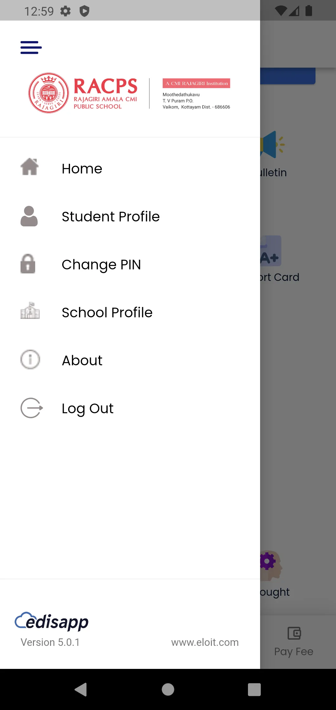 RAJGIRI AMALA SCHOOL VAIKOM | Indus Appstore | Screenshot