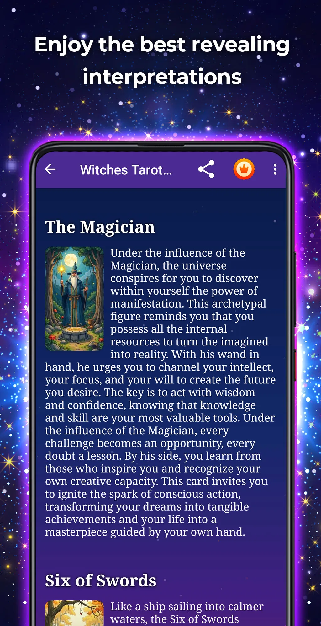 Witches Tarot in English | Indus Appstore | Screenshot