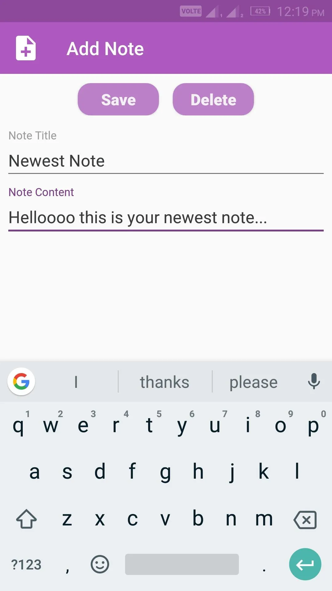 Quick Note - Notes and Lists | Indus Appstore | Screenshot