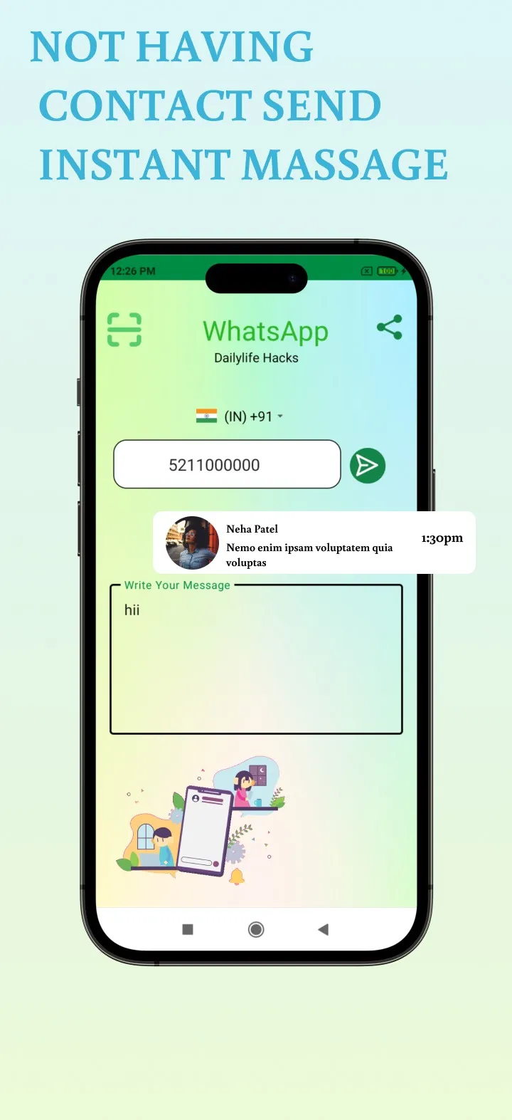 Shortcut: Instant chat | Indus Appstore | Screenshot