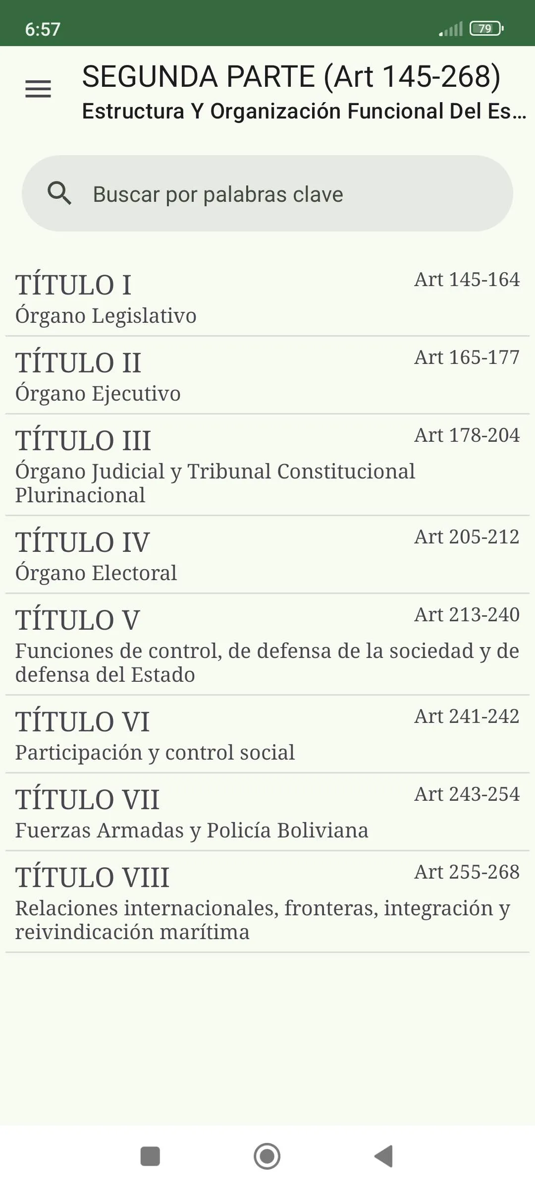 Constitución de Bolivia | Indus Appstore | Screenshot