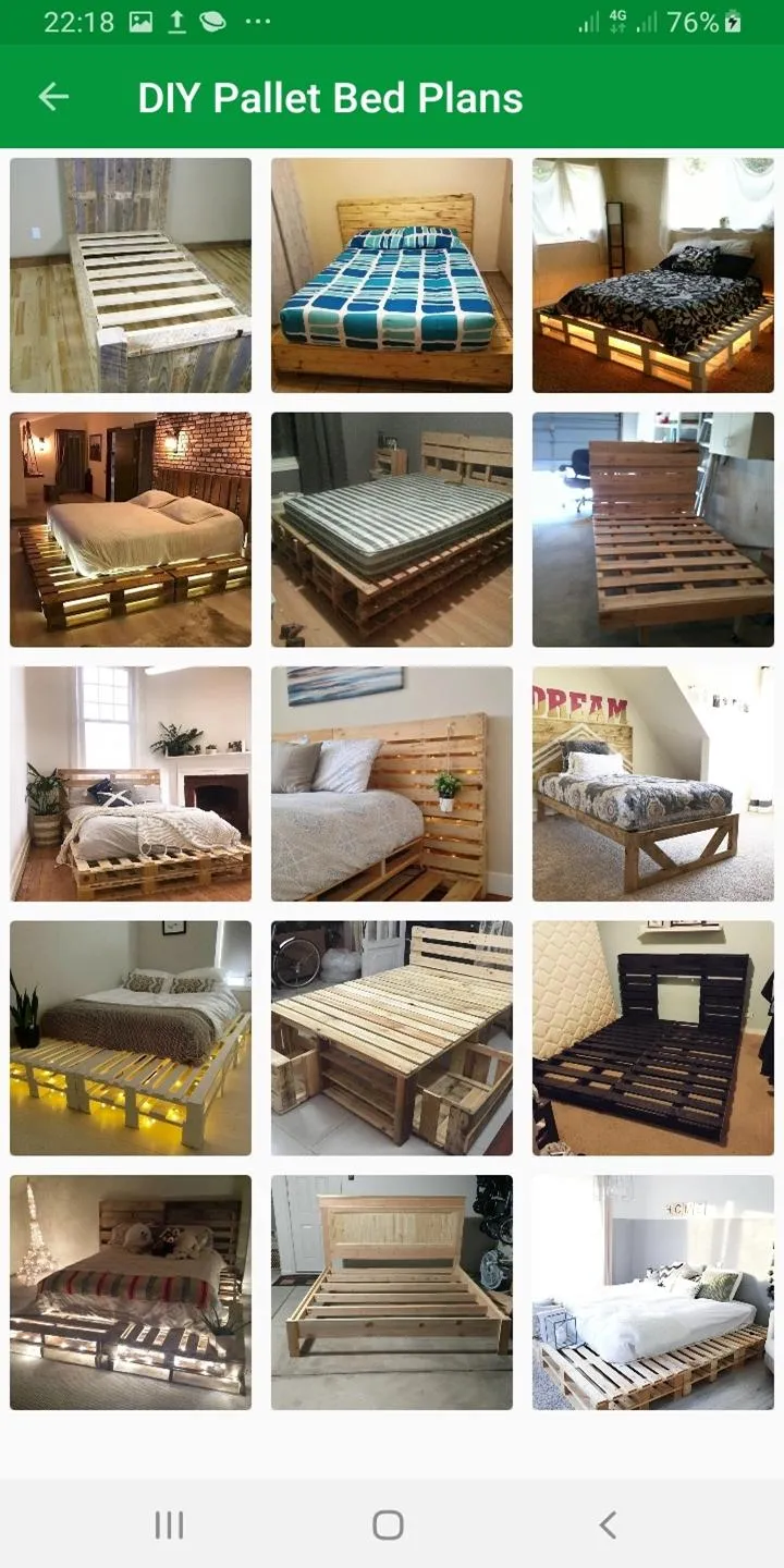 DIY Pallet Bed Plans Ideas | Indus Appstore | Screenshot