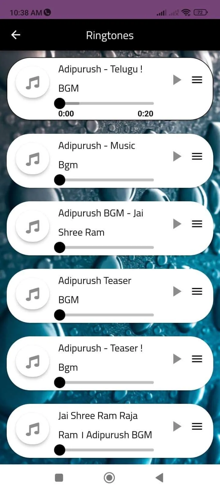 adipurush ringtones | Indus Appstore | Screenshot