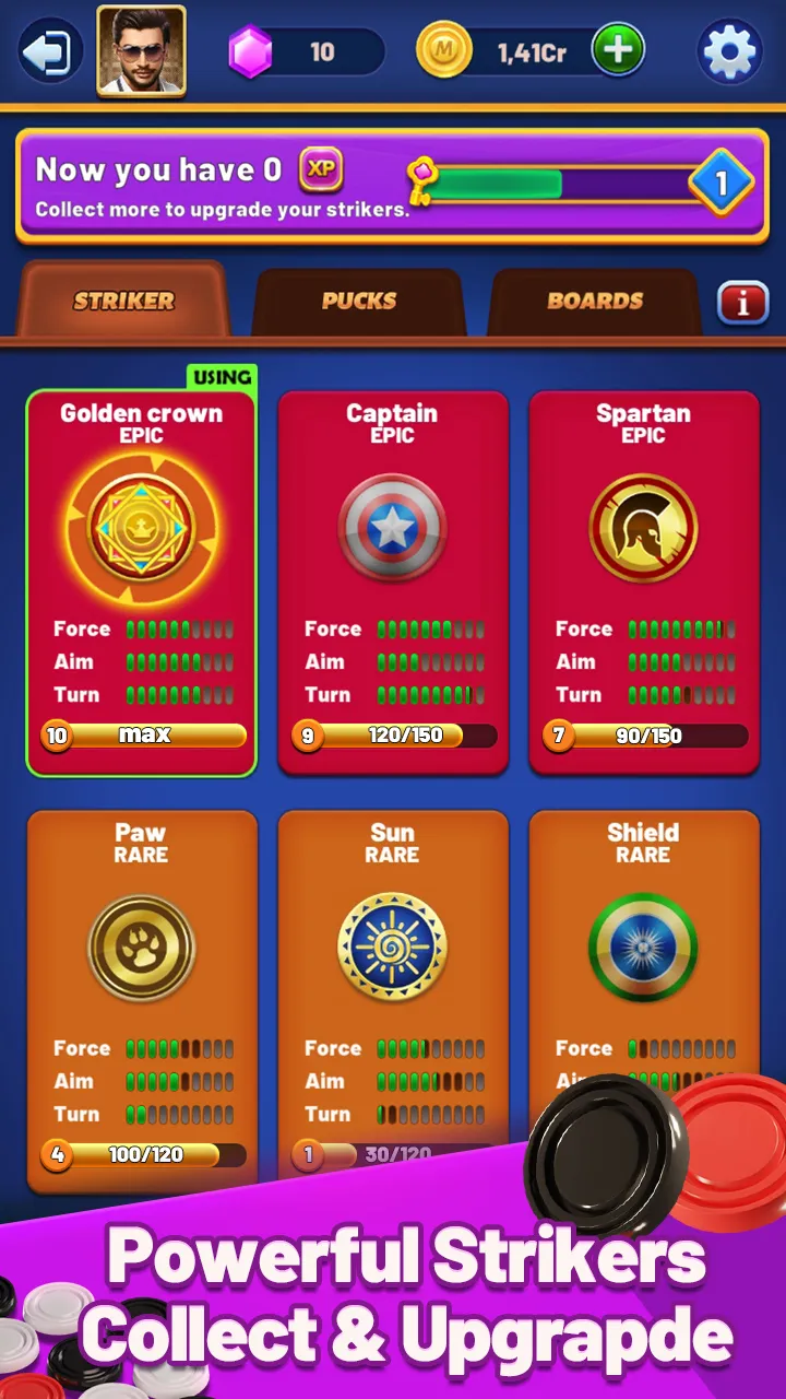 Carrom Lite-Board Offline Game | Indus Appstore | Screenshot