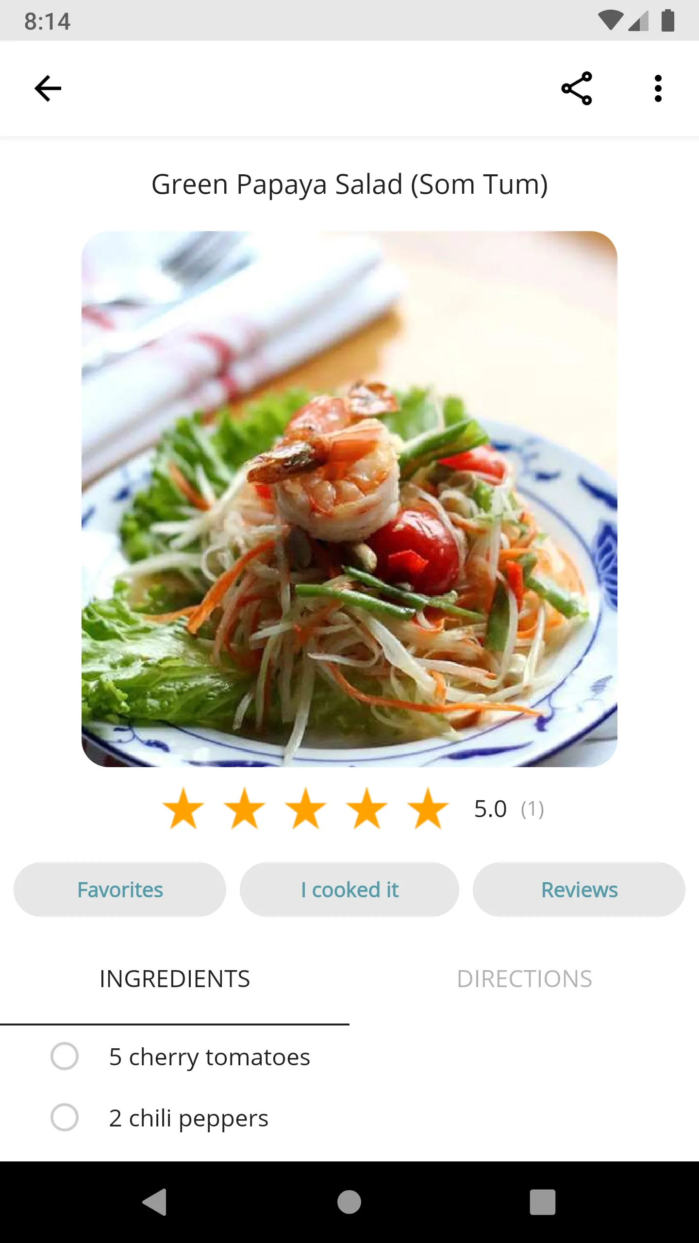 Thai Recipes | Indus Appstore | Screenshot