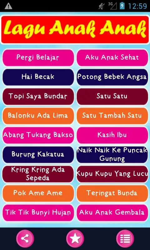 Lagu Anak Anak Indonesia Offli | Indus Appstore | Screenshot