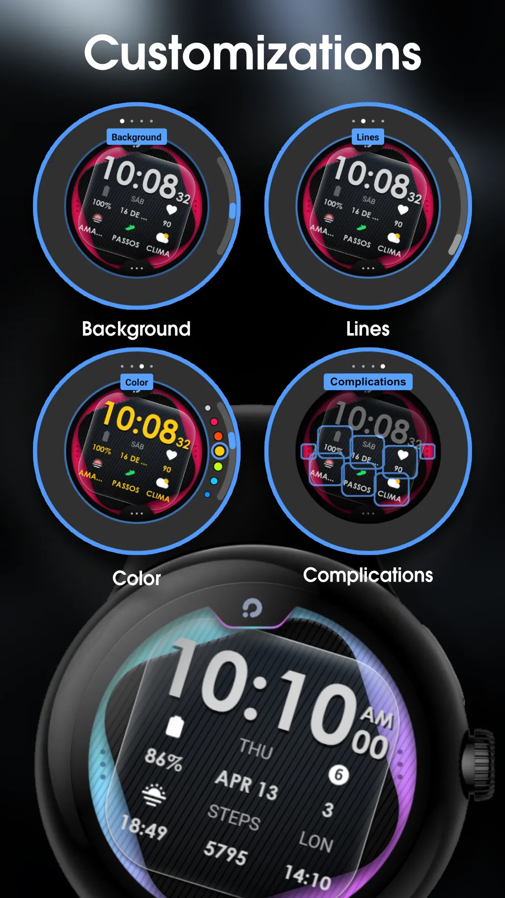 ACTIVE 42 Wear OS Watch Face | Indus Appstore | Screenshot