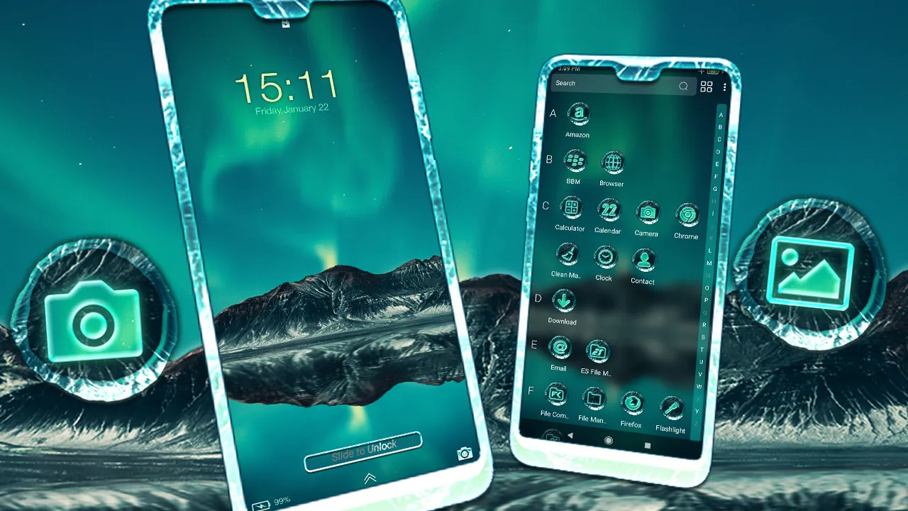 Aurora Lights Theme | Indus Appstore | Screenshot