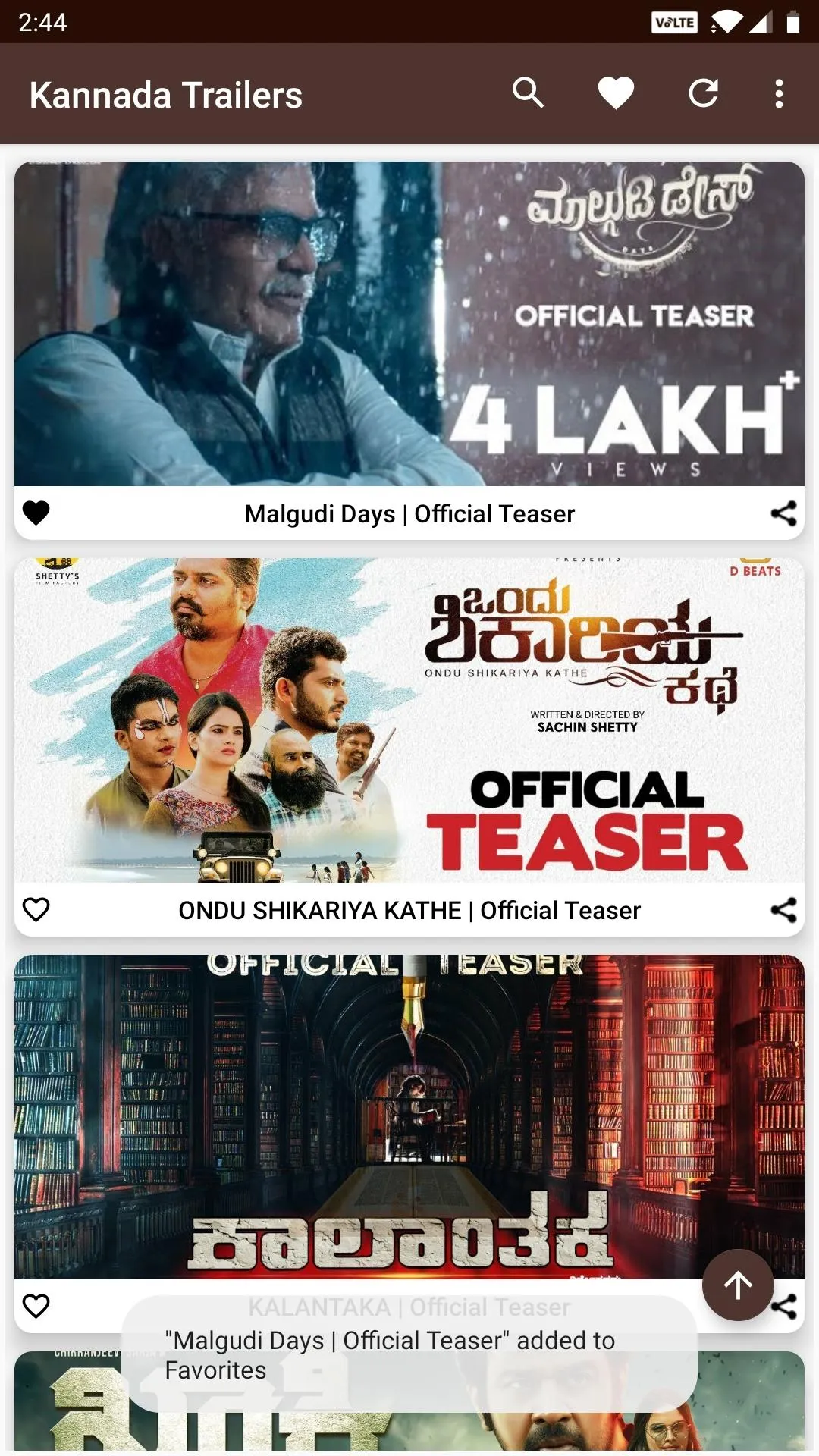 Kannada Movie Trailers | Indus Appstore | Screenshot