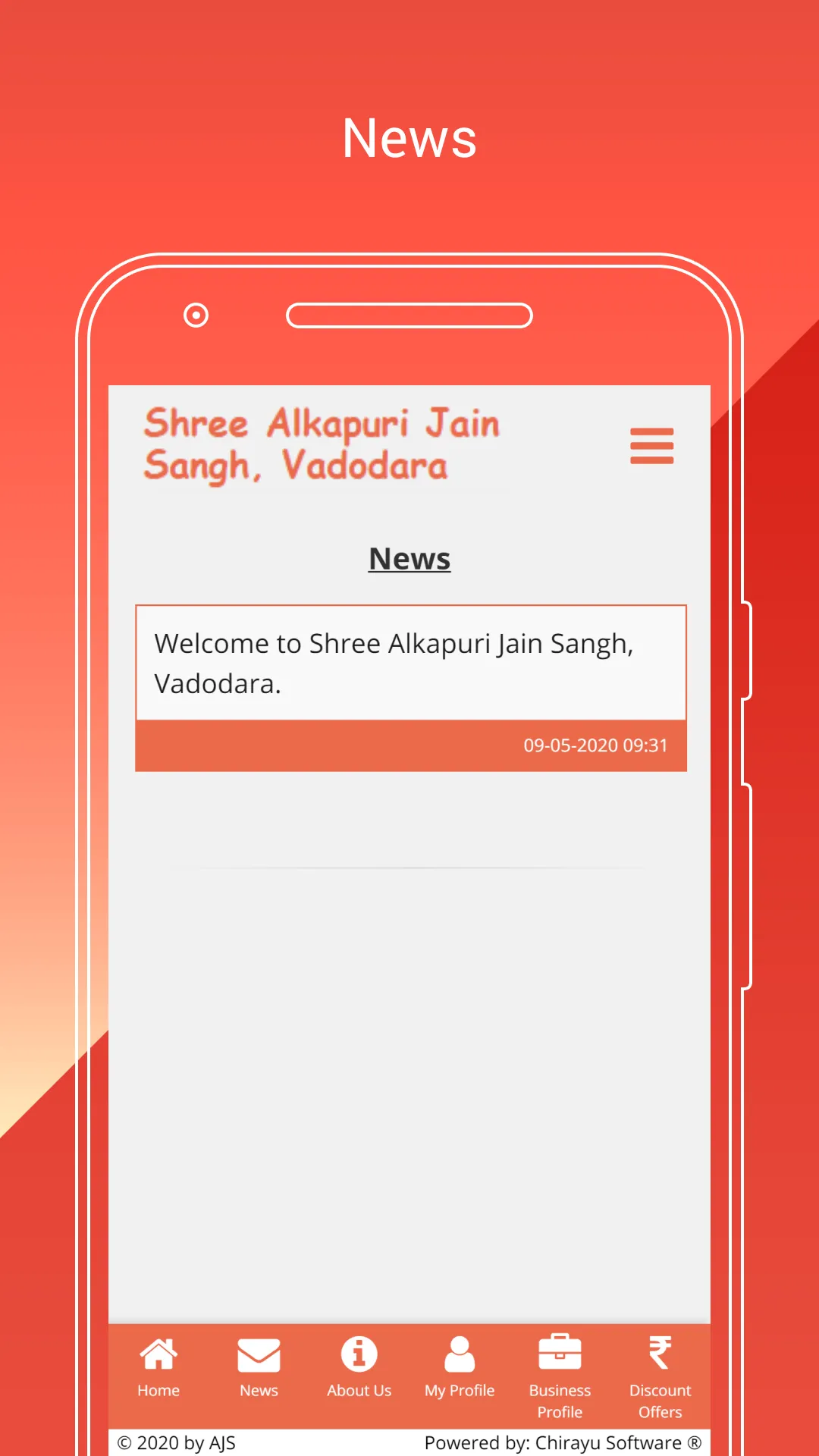 Shree Alkapuri Jain Sangh, Vad | Indus Appstore | Screenshot