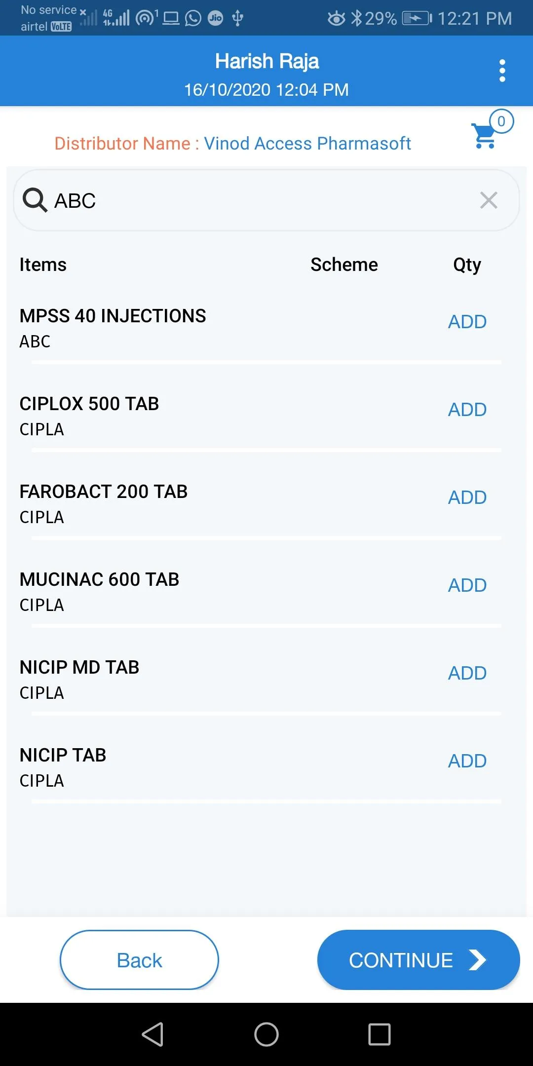 Kireeti Pharmasoft Customer | Indus Appstore | Screenshot