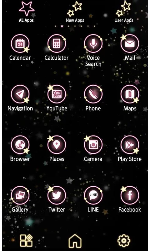 Cute Theme-Starry Heavens- | Indus Appstore | Screenshot