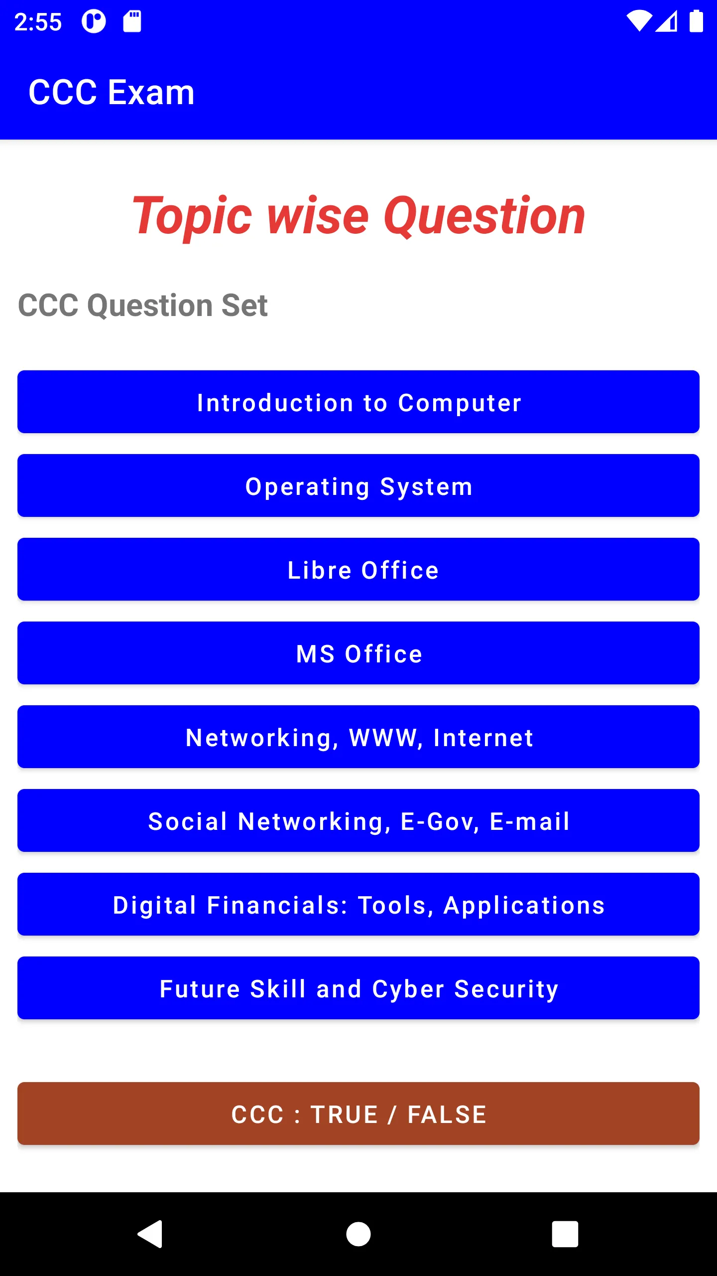 CCC Online Test: Practice App | Indus Appstore | Screenshot