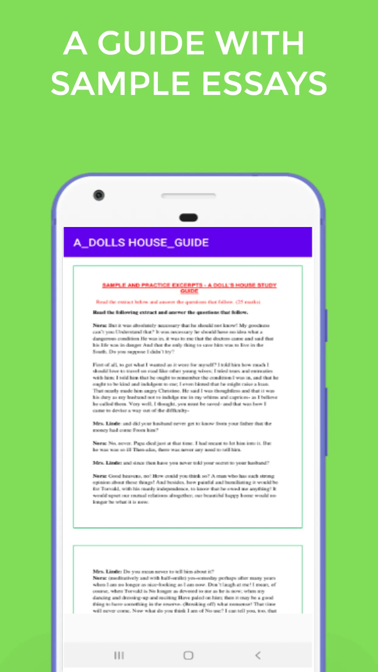 A Doll's House Guide +Essays | Indus Appstore | Screenshot