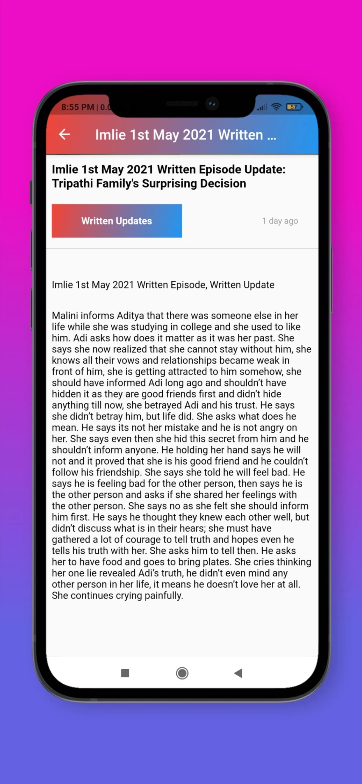 TV Serial Updates | Indus Appstore | Screenshot