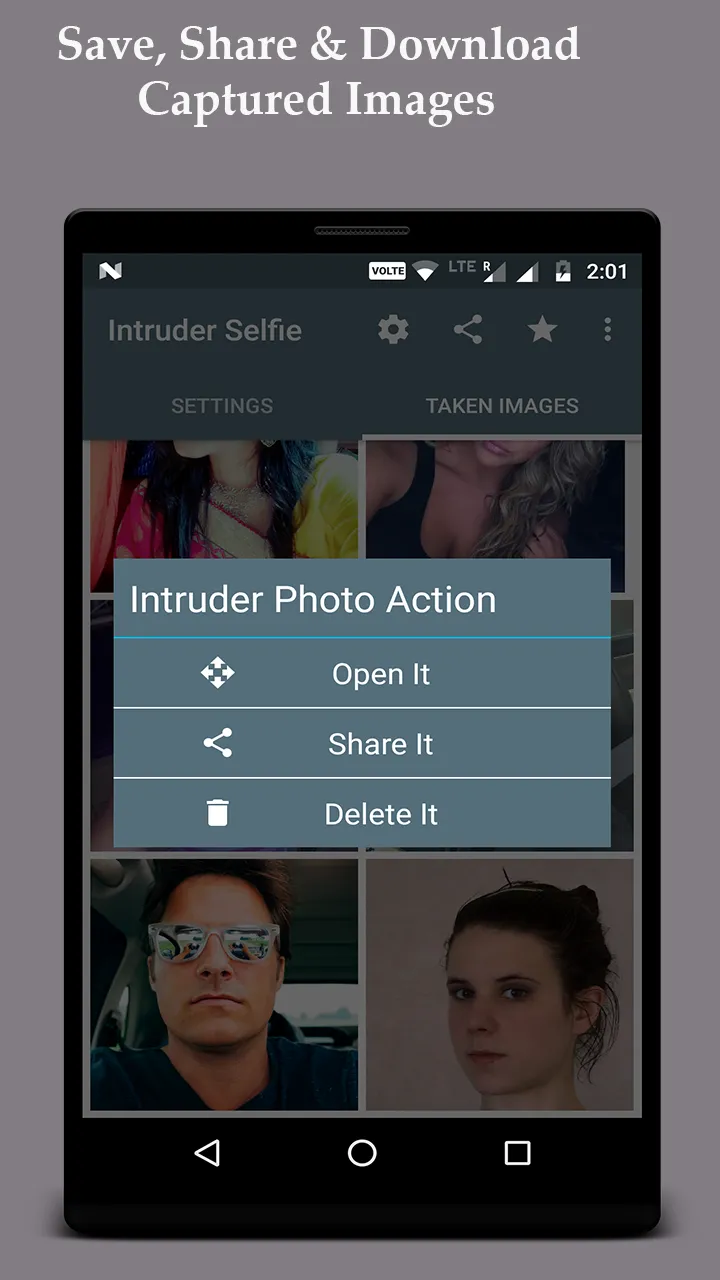 Intruder Selfie Alert | Indus Appstore | Screenshot