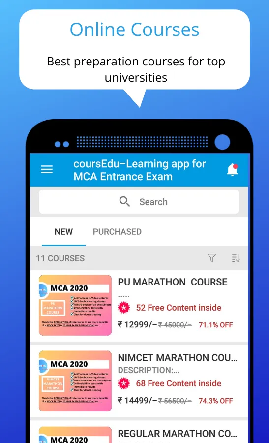 CoursEdu: MCA, NDA, BANK SSC C | Indus Appstore | Screenshot