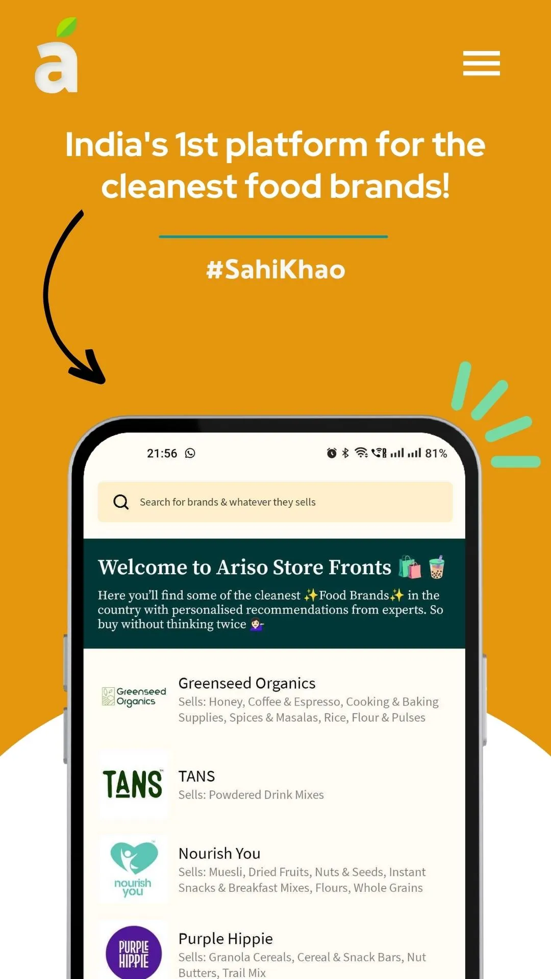 Ariso - All things food | Indus Appstore | Screenshot