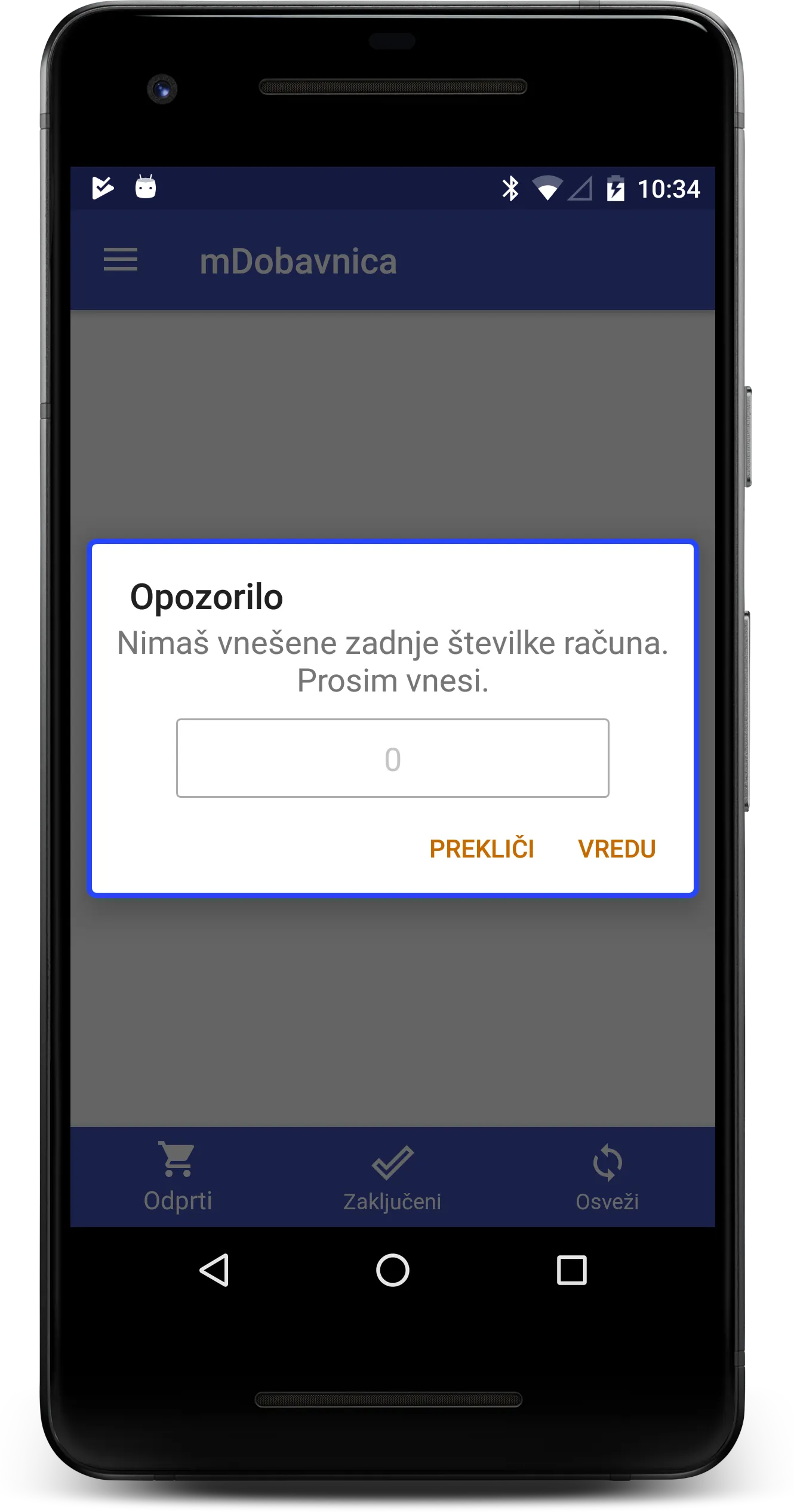 mDobavnica | Indus Appstore | Screenshot