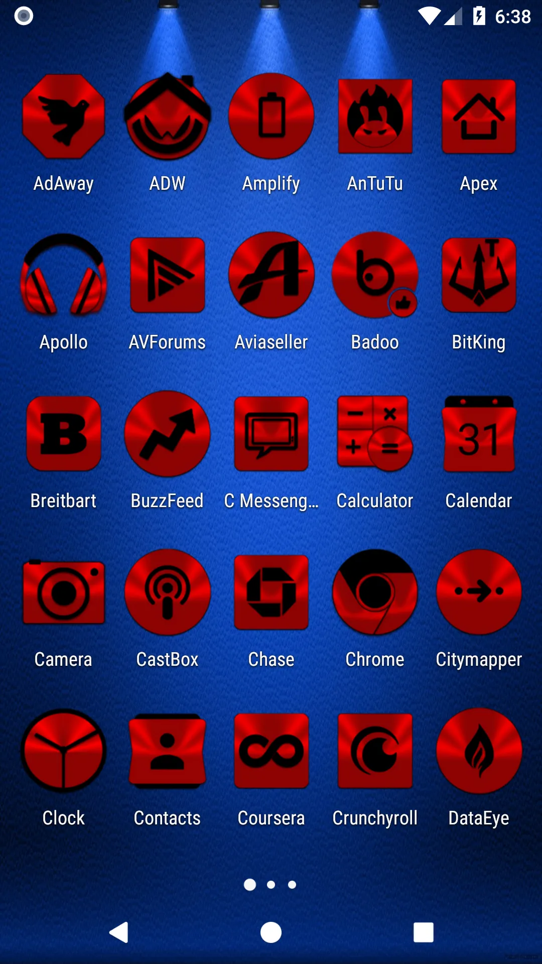 Red and Black Icon Pack | Indus Appstore | Screenshot