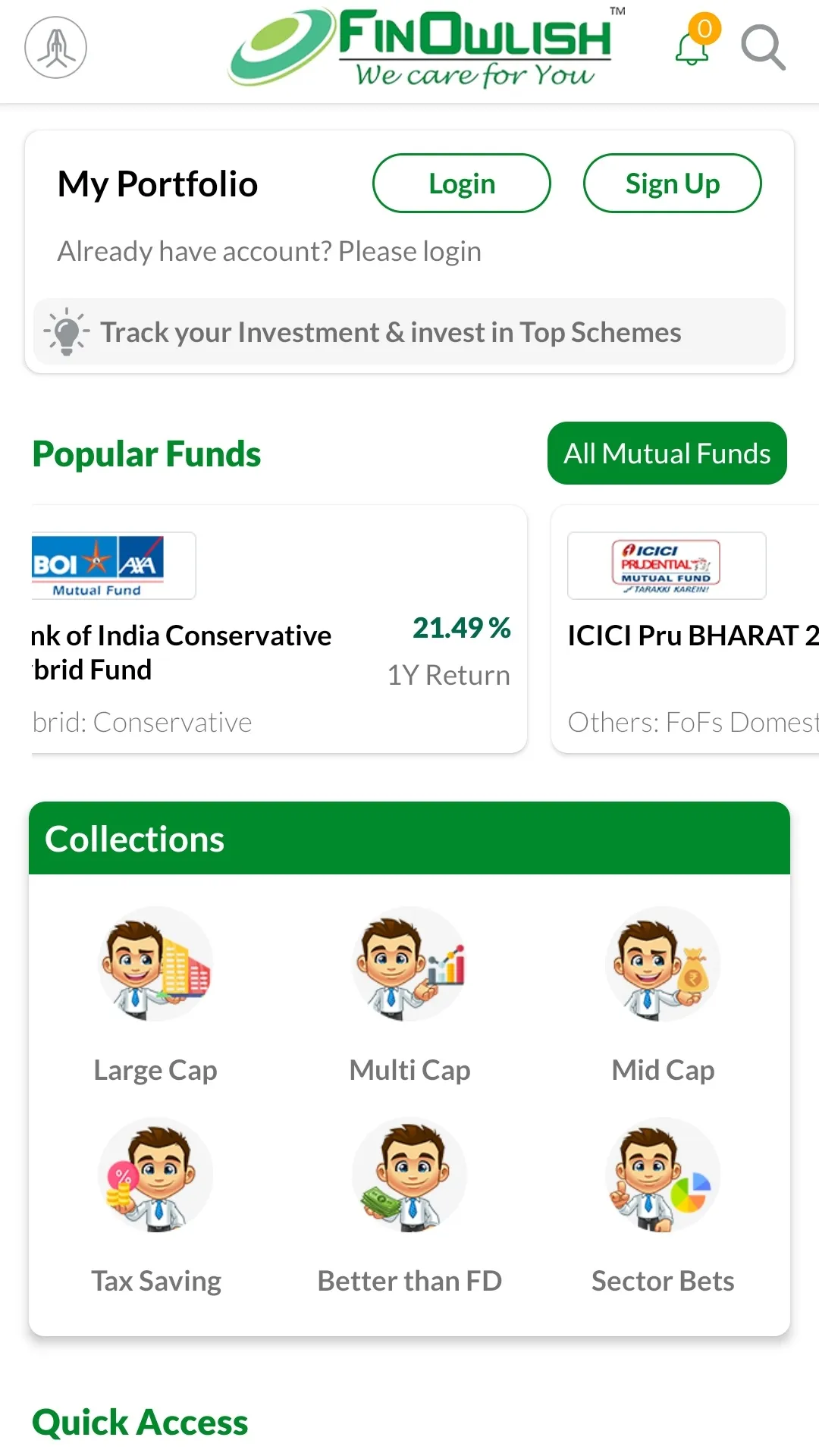 Mutual Funds & SIP (Finowlish) | Indus Appstore | Screenshot