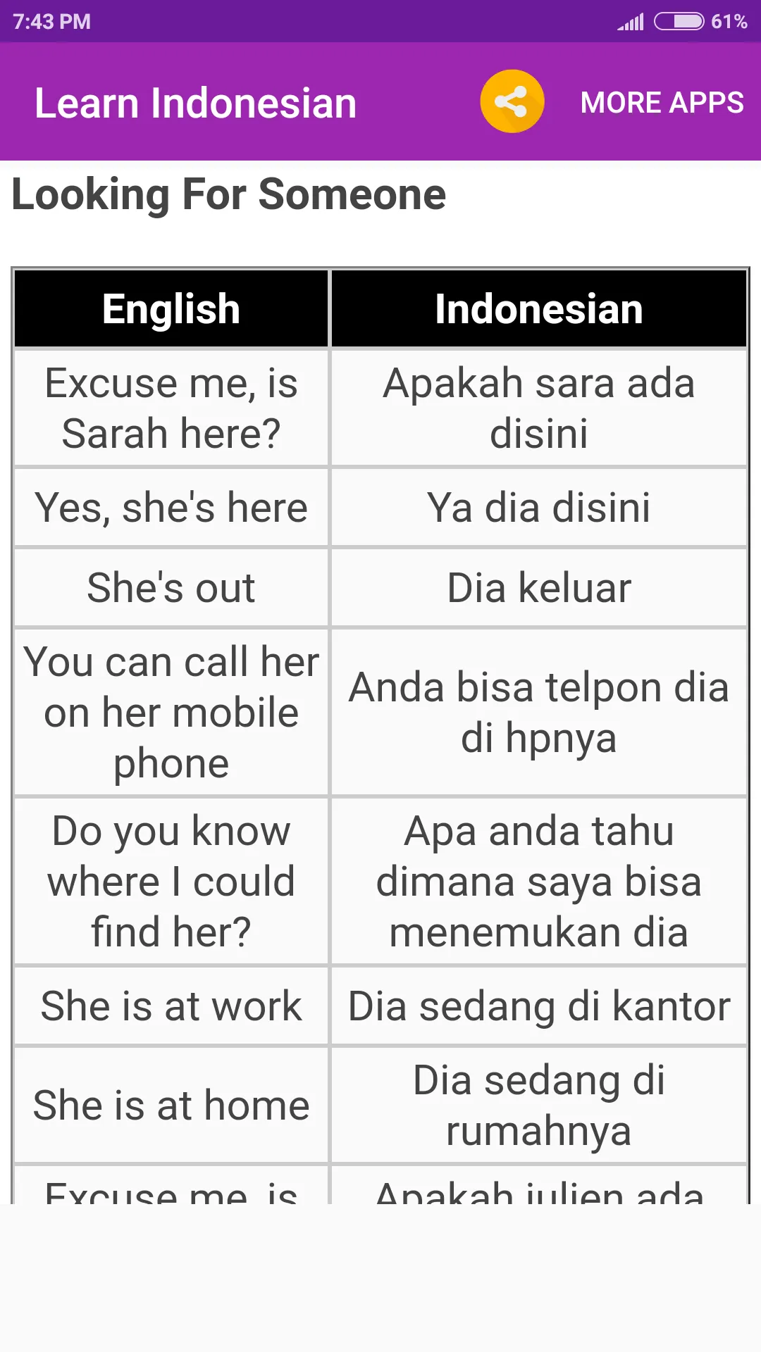 Learn Indonesian | Indus Appstore | Screenshot