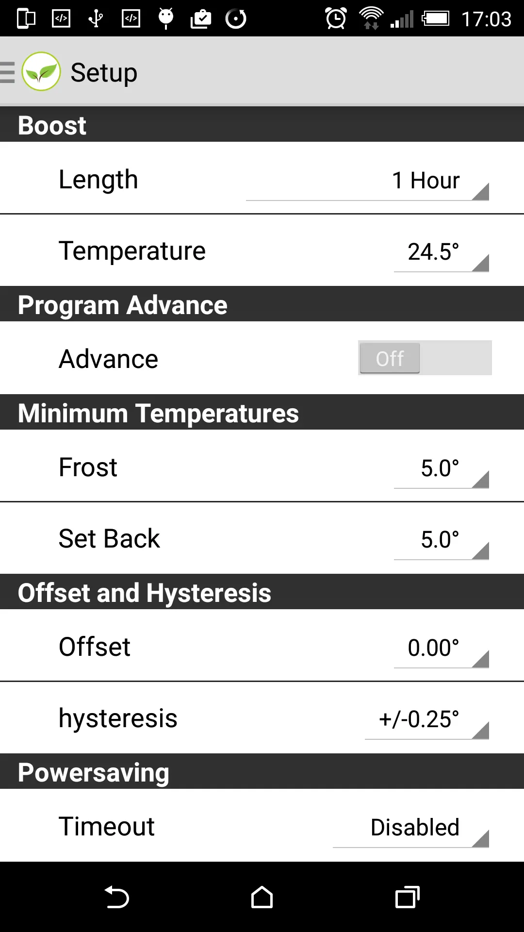 Home Automation Remote Heating | Indus Appstore | Screenshot