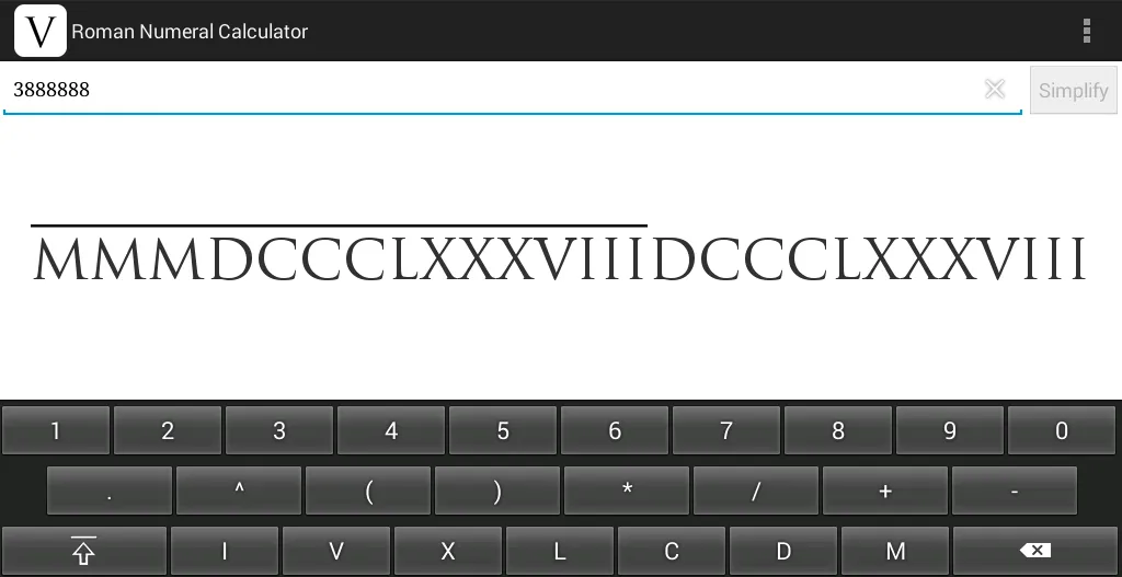 Roman Numerals Converter | Indus Appstore | Screenshot