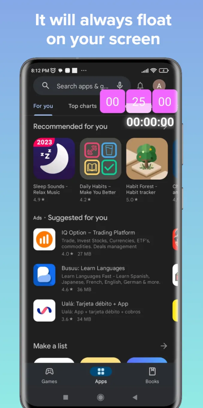 Floating Timer Stopwatch | Indus Appstore | Screenshot