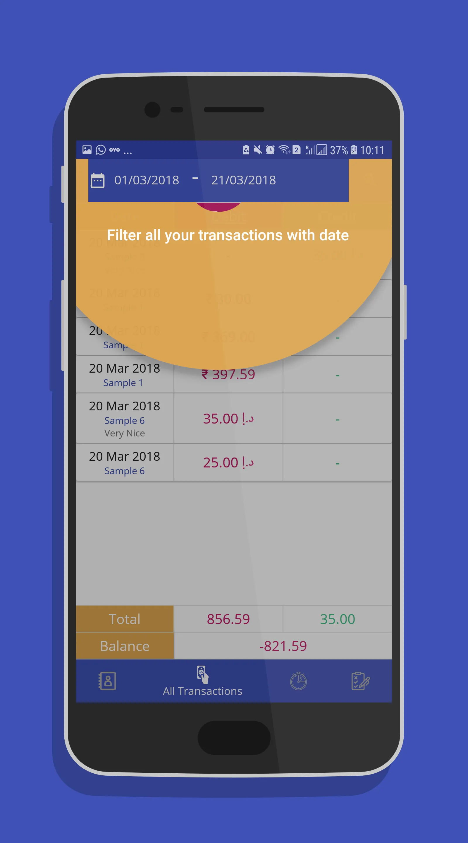 Debit Credit | Indus Appstore | Screenshot