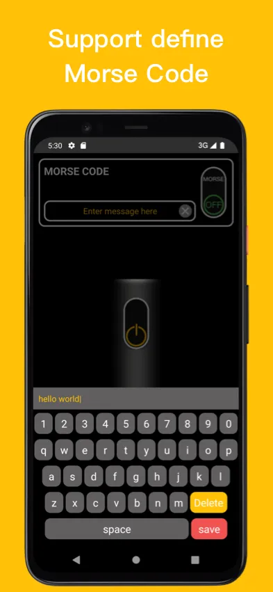 MorseFlash - send morse signal | Indus Appstore | Screenshot